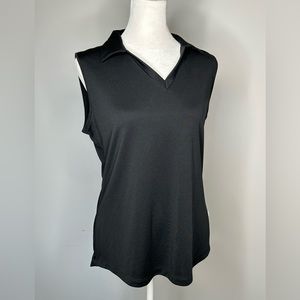 Lady Hagen black sleeveless golf tank Size M medium